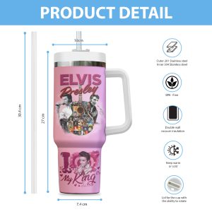 Elvis Presley 40oz Stanley Tumbler - HUANNM 4417