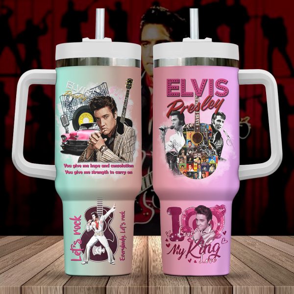 Elvis Presley 40oz Stanley Tumbler - HUANNM 4417