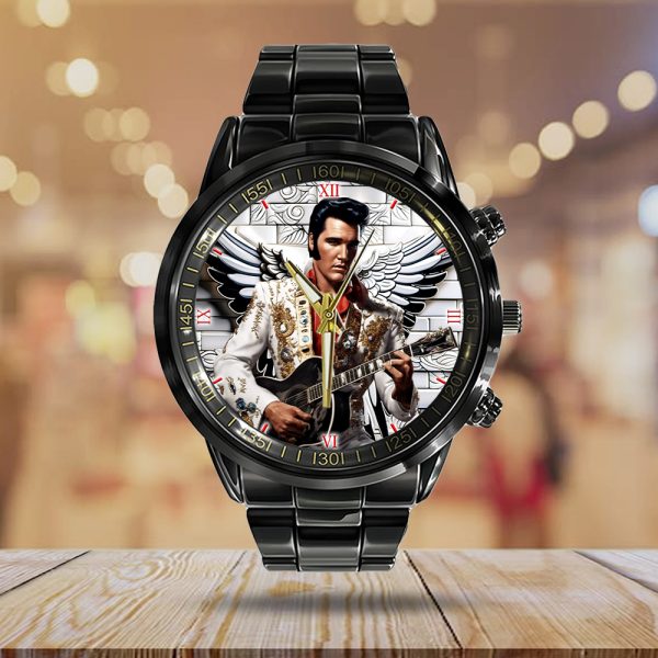 Elvis Presley Black Stainless Steel Watch - GNE 251