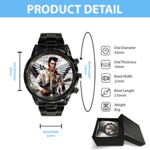 Elvis Presley Black Stainless Steel Watch - GNE 251