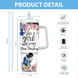 Personalized Elvis Presley 40oz Stanley Tumbler - MAITM 6272