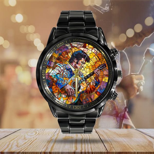 Elvis Presley Black Stainless Steel Watch - TANTN 5651