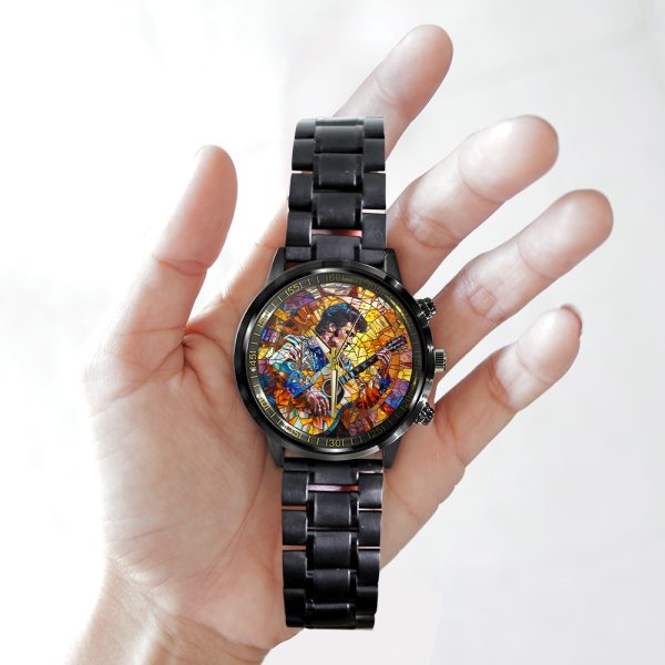 Elvis Presley Black Stainless Steel Watch - TANTN 5651