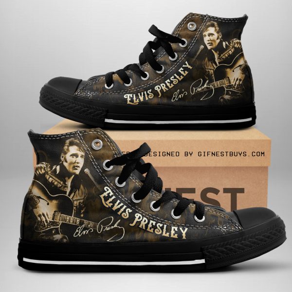 Elvis Presley High Top Canvas Shoes - GNE 356
