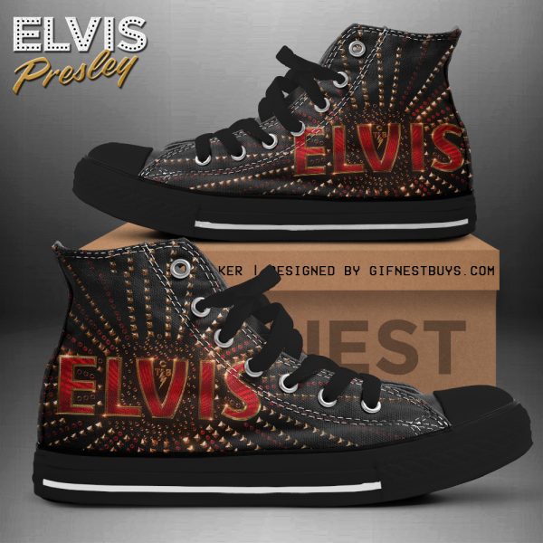Elvis Presley High Top Canvas Shoes - HOATT 4750