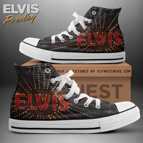 Elvis Presley High Top Canvas Shoes - HOATT 4750