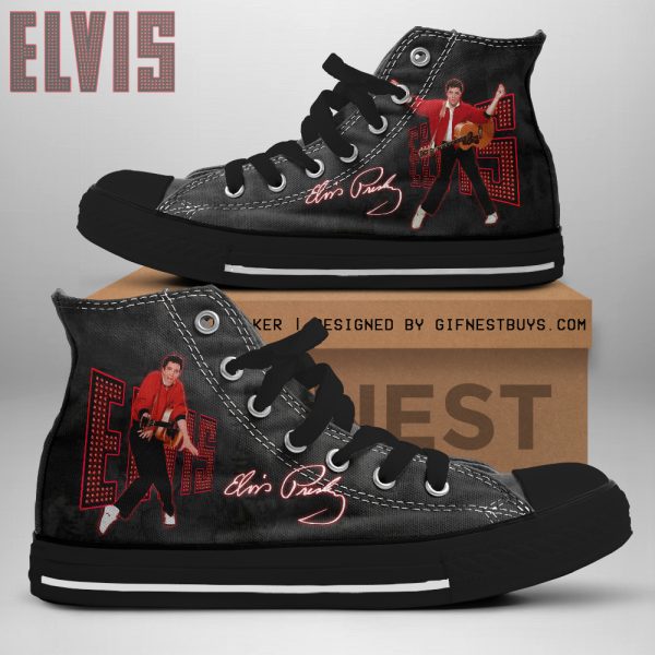 Elvis Presley High Top Canvas Shoes - HOATT 4763