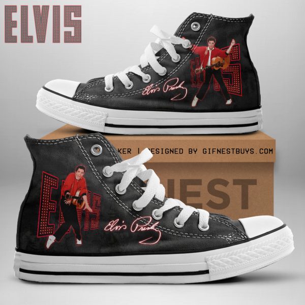 Elvis Presley High Top Canvas Shoes - HOATT 4763
