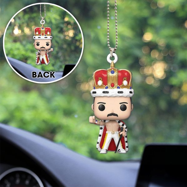 Freddie Mercury Custom Shape 2-sided Acrylic Car Ornament - MAITM 6606