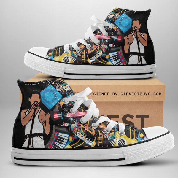 Freddie Mercury High Top Canvas Shoes - MAITM 6354