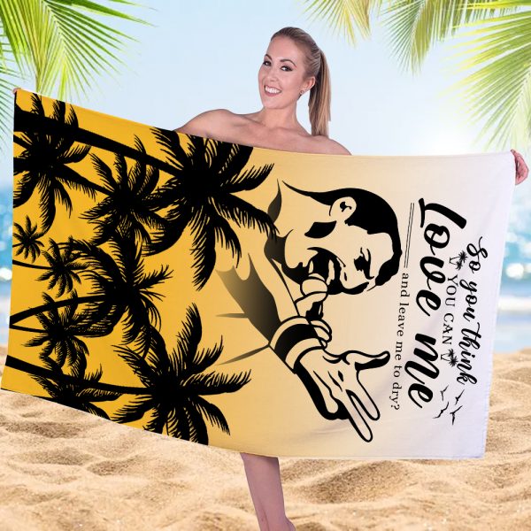 Freddie Mercury Rectangle Beach Towel - MAITM 6587