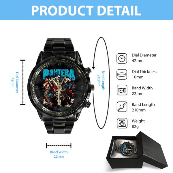 Pantera Black Stainless Steel Watch - GNE 226