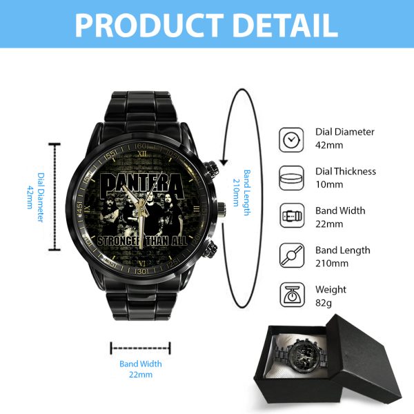 Pantera Black Stainless Steel Watch - GNE 227
