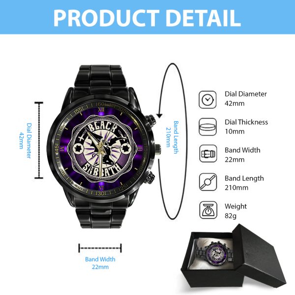 Black Sabbath Black Stainless Steel Watch - GNE 231