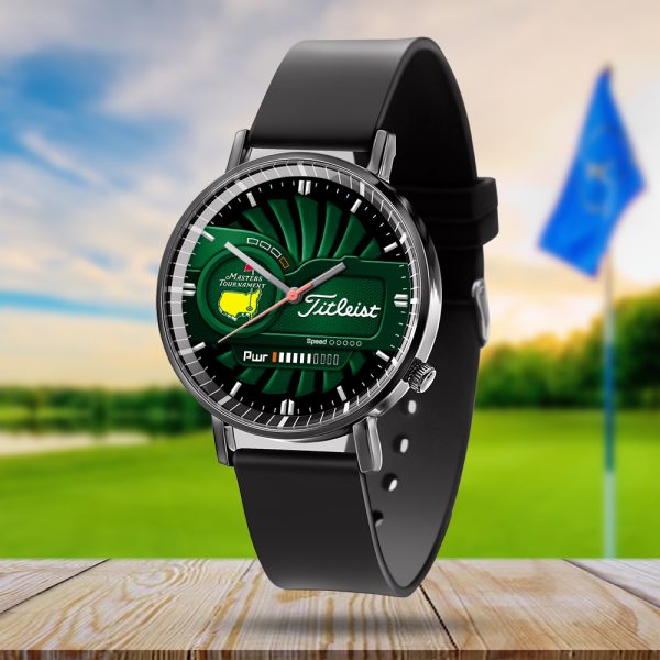 Golf Masters Tournament TITL Black Leather Watch - MAITM 6473