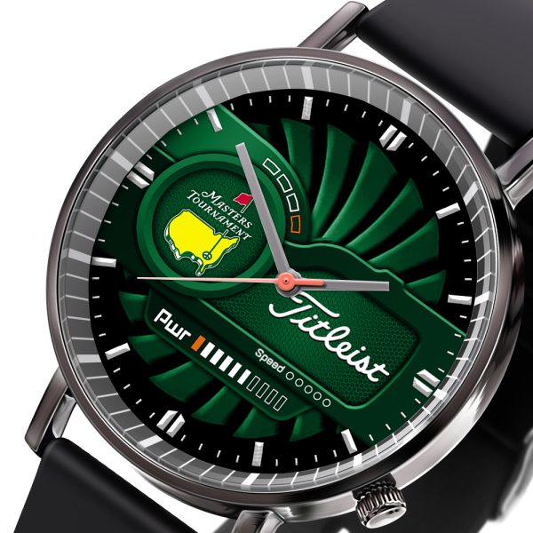 Golf Masters Tournament TITL Black Leather Watch - MAITM 6473