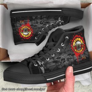 Guns N’ Roses High Top Canvas Shoes - HUANNM 1145