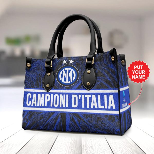 Personalized Inter Milan FC Leather HandBag - MAITM 6580
