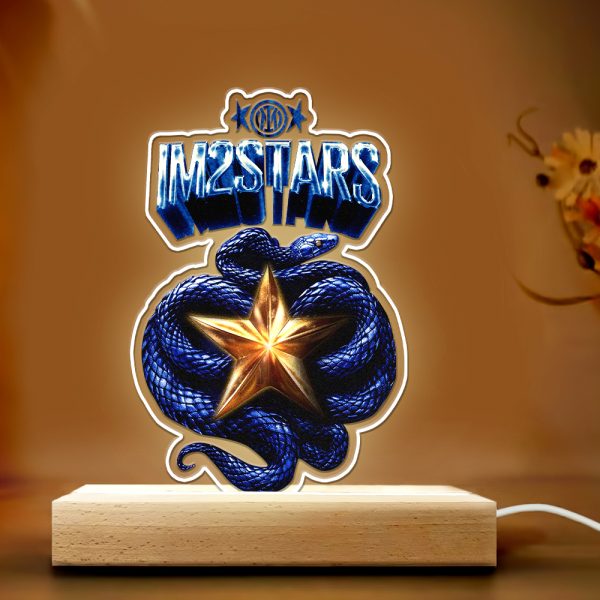Inter Milan FC Led Light with Wooden Base (7 Colors) - HOATT 4764