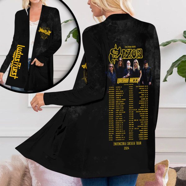 Judas Priest Women's Patch Pocket Cardigan - NGHIAVT 1274