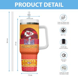 Personalized Kansas City Chiefs 40oz Stanley Tumbler - HUANNM 3874