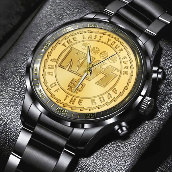 Kiss Band Black Stainless Steel Watch - TANTN 6111