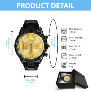 Kiss Band Black Stainless Steel Watch - TANTN 6111