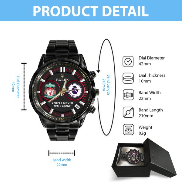 Liverpool FC x Rolex Black Stainless Steel Watch - MAITM 6483