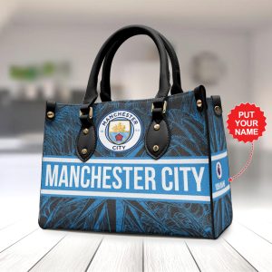 Personalized Manchester City Leather HandBag - MAITM 6578