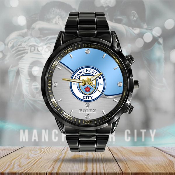 Manchester City x Rolex Black Stainless Steel Watch - MAITM 6416