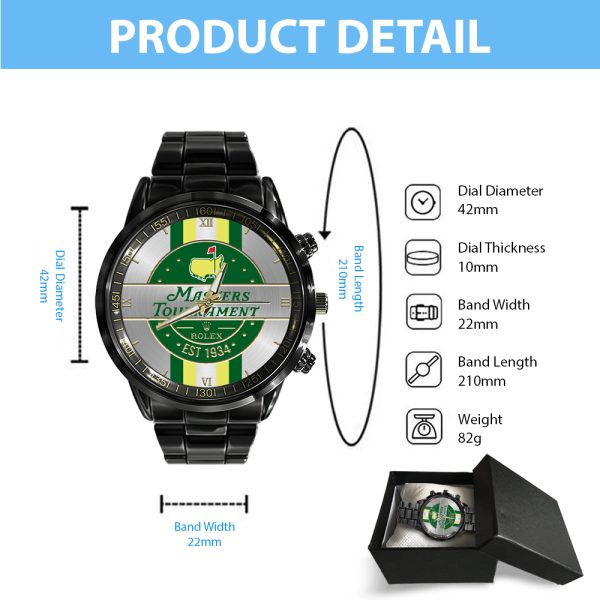 Golf Masters Tournament x Rolex Black Stainless Steel Watch - MAITM 6346