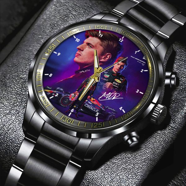 Red Bull Racing F1 MV1 Black Stainless Steel Watch - HOATT 4635