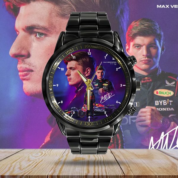 Red Bull Racing F1 MV1 Black Stainless Steel Watch - HOATT 4635