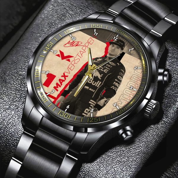 Red Bull Racing F1 MV1 Black Stainless Steel Watch - HOATT 4725