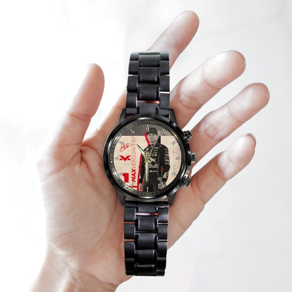 Red Bull Racing F1 MV1 Black Stainless Steel Watch - HOATT 4725
