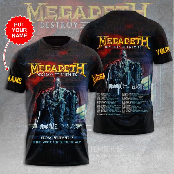 Personalized Megadeth Band 3D Apparel - HUANNM 4900