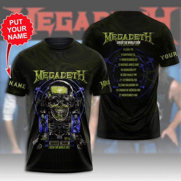 Personalized Megadeth Band 3D Apparel - HUANNM 4961