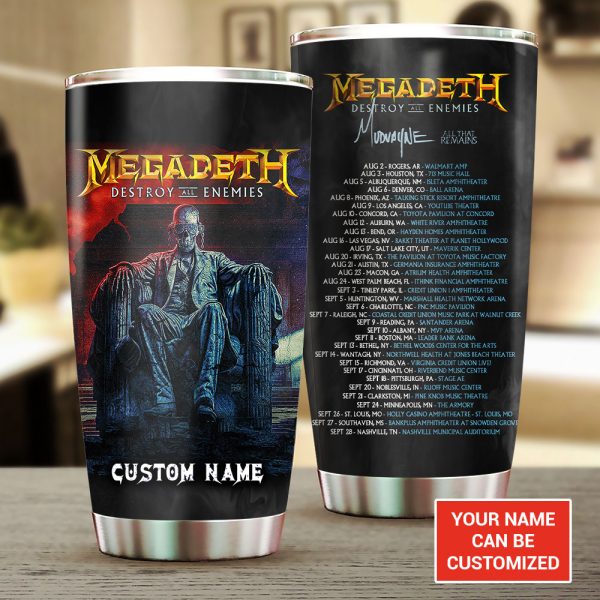 Personalized Megadeth Band Tumbler Cup – TANTN 6153