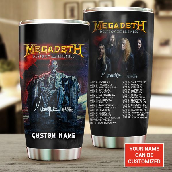 Personalized Megadeth Band Tumbler Cup – TANTN 6154