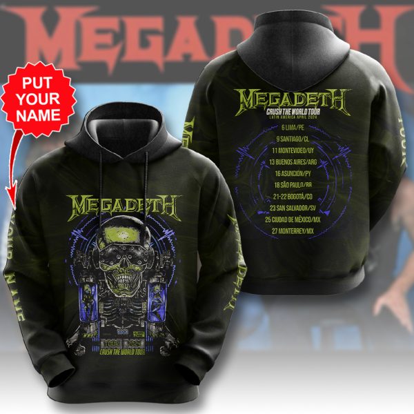 Personalized Megadeth Band 3D Apparel - HUANNM 4961