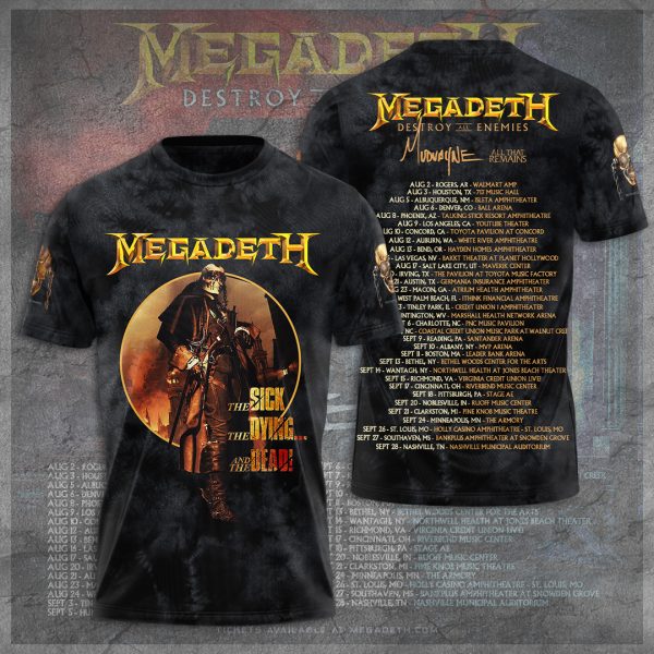 Megadeth Band 3D Apparel - TANTN 6142