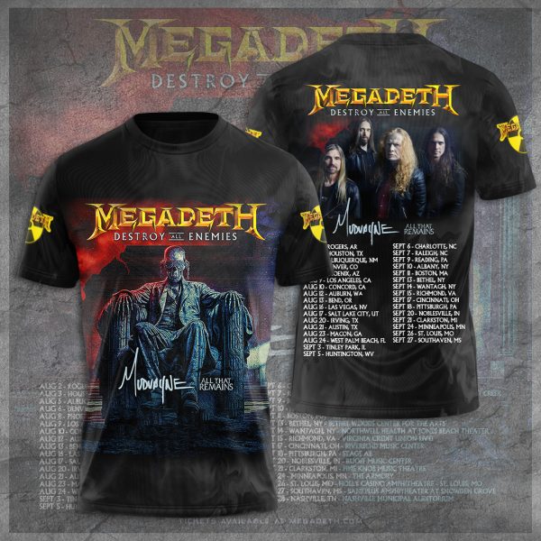Megadeth Band 3D Apparel - TANTN 6095