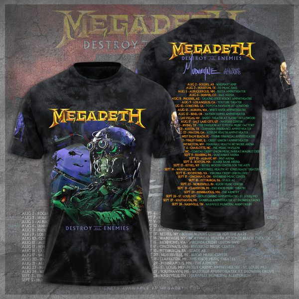Megadeth Band 3D Apparel - TANTN 6143