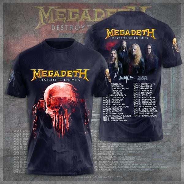 Megadeth Band 3D Apparel - TANTN 6144