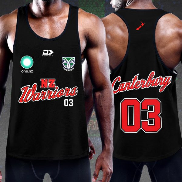 New Zealand Warriors Y-Back Muscle Tank Top - TANTN 6019