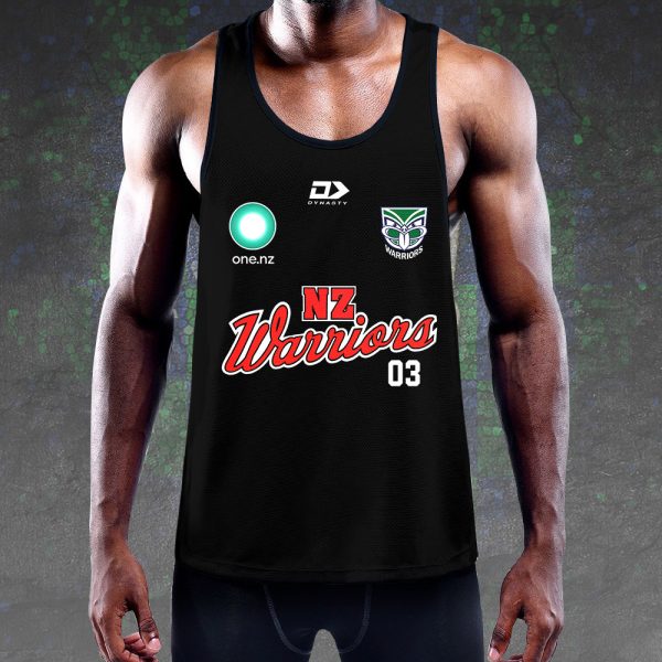 New Zealand Warriors Y-Back Muscle Tank Top - TANTN 6019