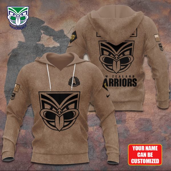 Personalized New Zealand Warriors x Anzac Day 3D Apparel - TANTN 6122