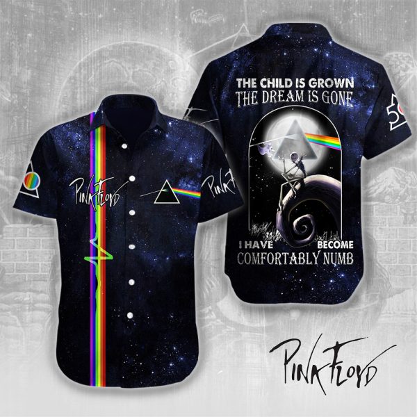 Pink Floyd Short Sleeve Dress Shirt - HUANNM 4954