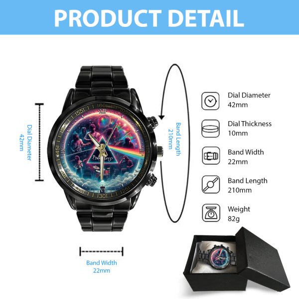 Pink Floyd Black Stainless Steel Watch - GNE 237