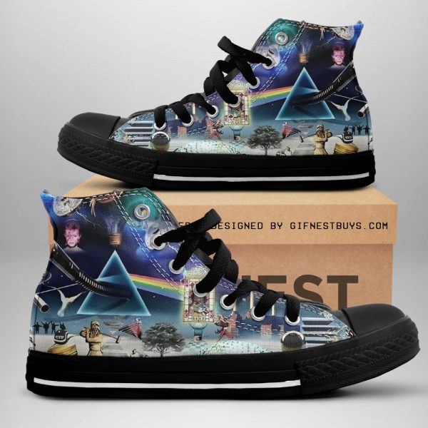 Pink Floyd High Top Canvas Shoes - GNE 267